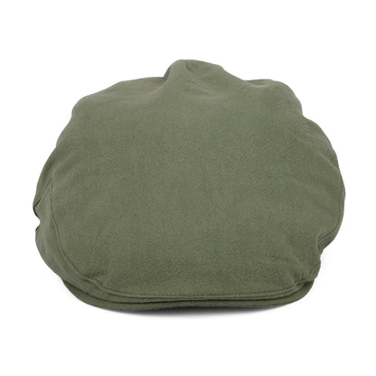 Gorra plana Skye Balmoral de lino grueso de Christys - Kaki