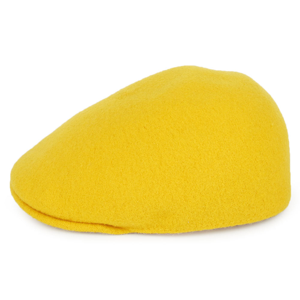 Gorra plana Seamless Wool 507 de Kangol - Amarillo