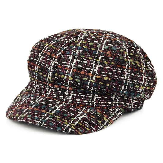 Gorra Baker Boy Tweed de Whiteley - Mezcla Morado