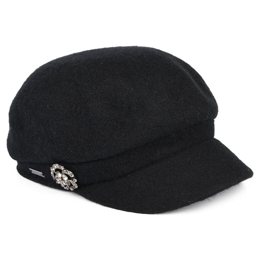 Gorra Baker Boy Crystal de Betmar - Negro