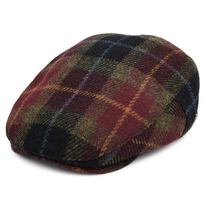 Gorra plana Callanish de HARRIS TWEED de Jaxon & James - Burdeos-Multi