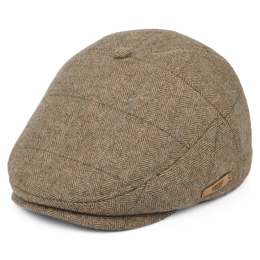 Gorra plana Surr espiga a cuadros de Barts - Marrón Claro