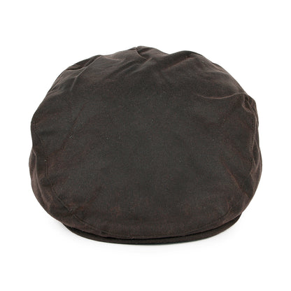 Gorra plana de algodón encerado de Failsworth - Marrón