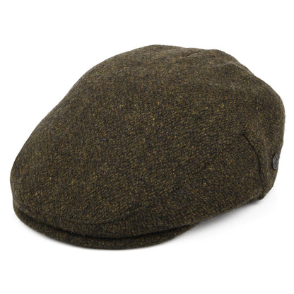 Gorra plana Arranmore de Tweed Donegal de Jaxon & James - Musgo-Marrón
