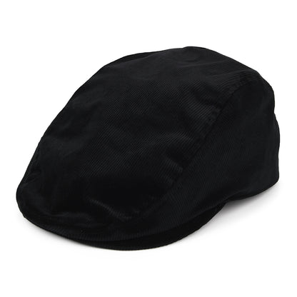 Gorra plana de pana de Kangol - Negro