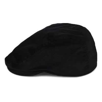 Gorra plana de pana de Kangol - Negro