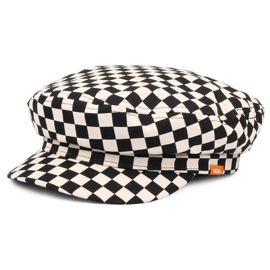 Gorra Baker Boy mujeres Utility Checkerboard de Vans - Negro-Blanco