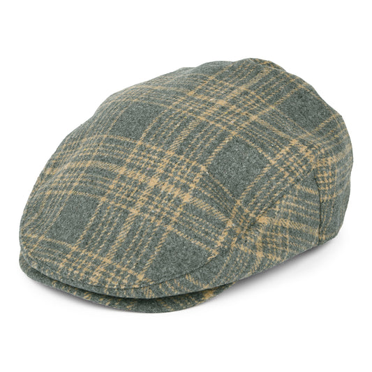 Gorra plana Hooligan a cuadros de Brixton - Beige Arena-Gris