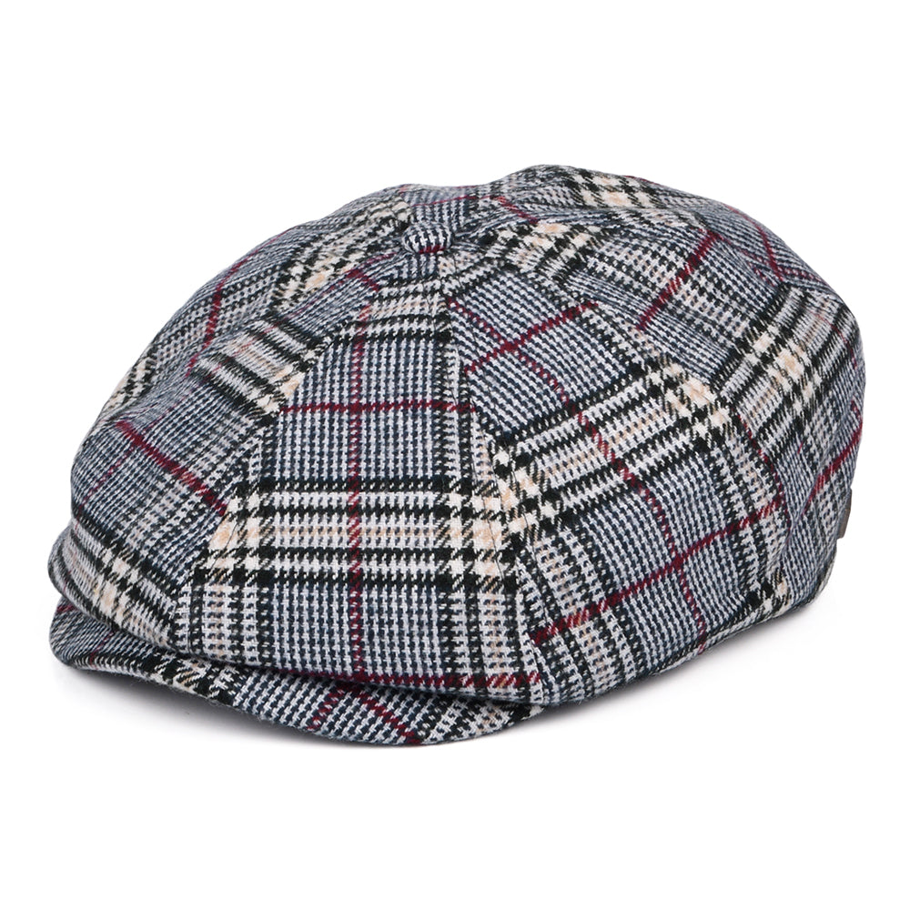 Gorra Newsboy Brood a cuadros de Brixton - Azul-Blanco Roto