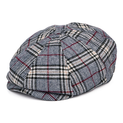 Gorra Newsboy Brood a cuadros de Brixton - Azul-Blanco Roto