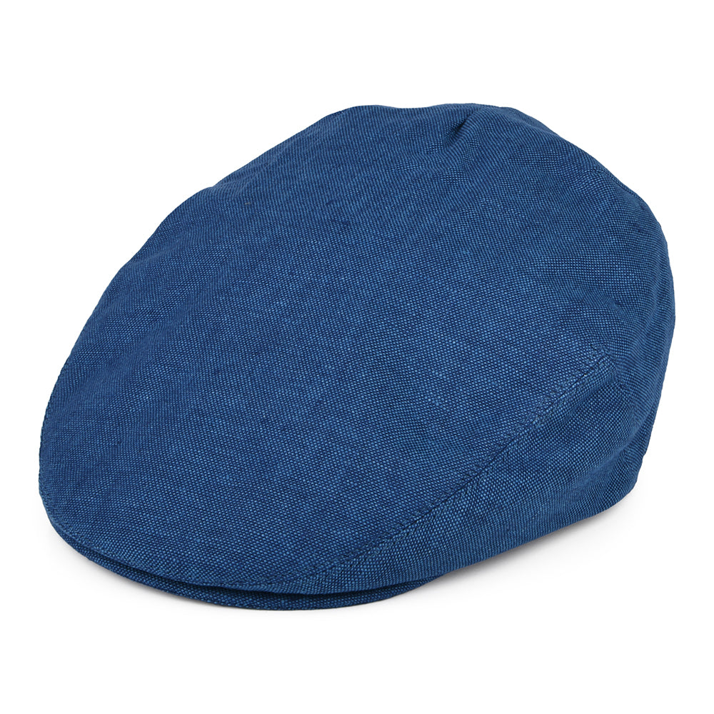 Gorra plana de lino de Failsworth - Azul