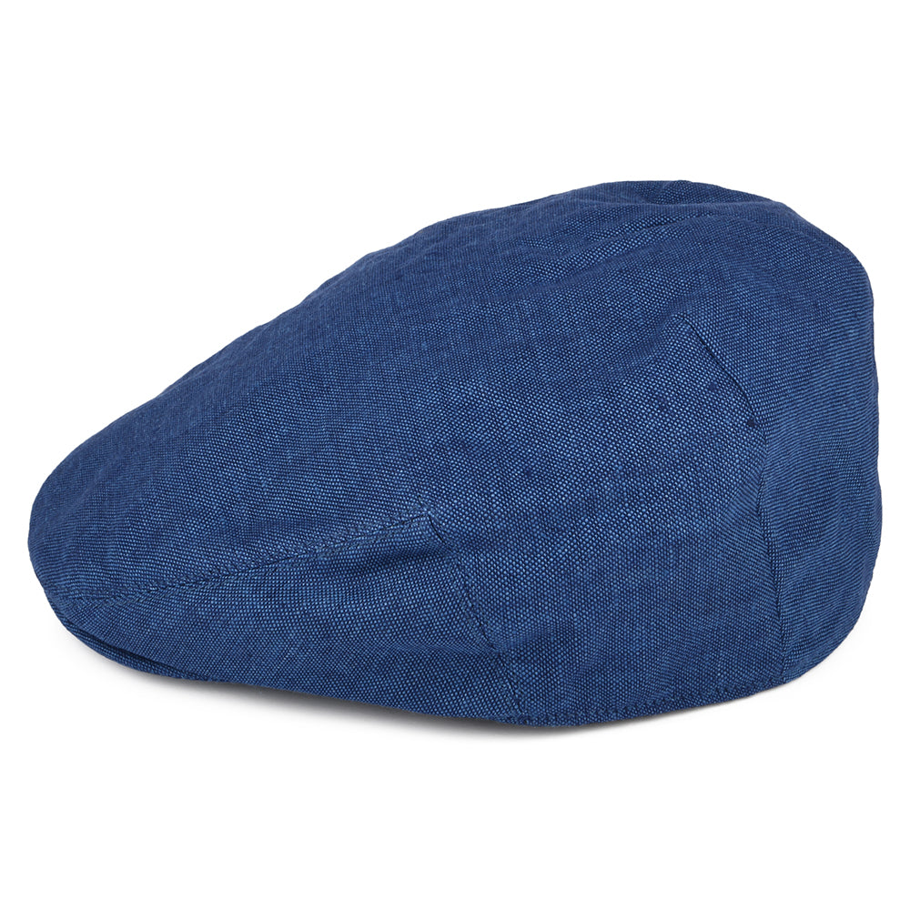 Gorra plana de lino de Failsworth - Azul