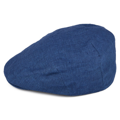 Gorra plana de lino de Failsworth - Azul