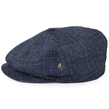 Gorra Newsboy de lino-algodón de City Sport - Azul Marino