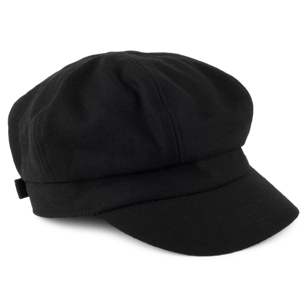 Gorra Baker Boy de mezcla de lana de sur la tête - Negro