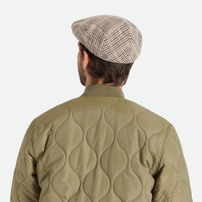 Gorra plana Hooligan pata de gallo de Brixton - Blanco Roto-Arena