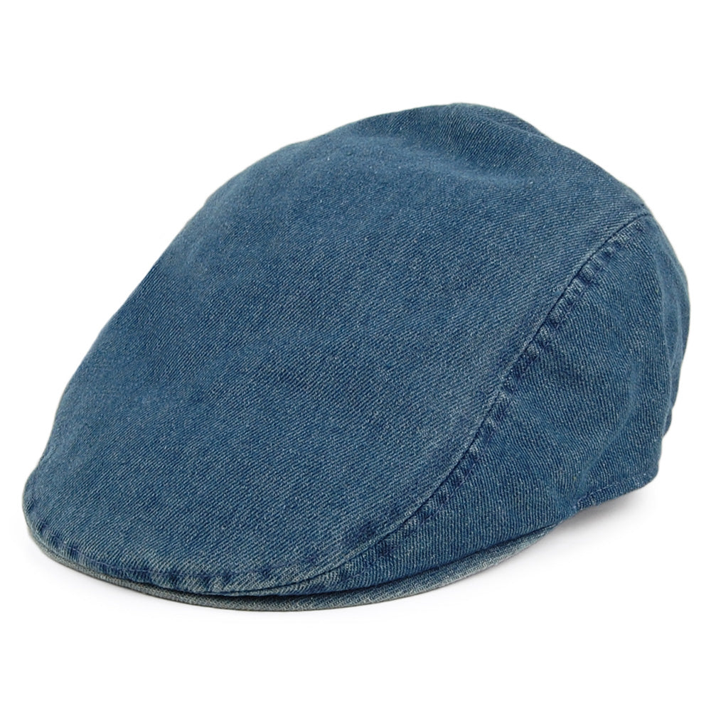 Gorra plana Driver de tejido vaquero con etiqueta lisa de Levi's - Vaquero