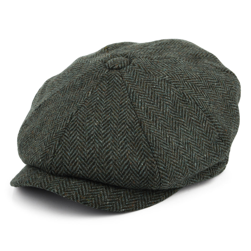 Gorra Plana De HARRIS TWEED Diseño De Espiga De City Sport - Azul Mari – Sombreros Y Gorras