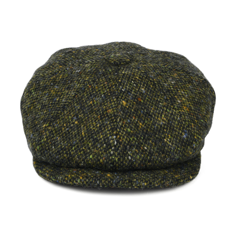 Gorra Newsboy ajuste profundo de Tweed Donegal Mezcla de tonos de City Sport - Bosque-Multi