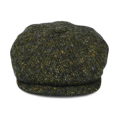 Gorra Newsboy ajuste profundo de Tweed Donegal Mezcla de tonos de City Sport - Bosque-Multi