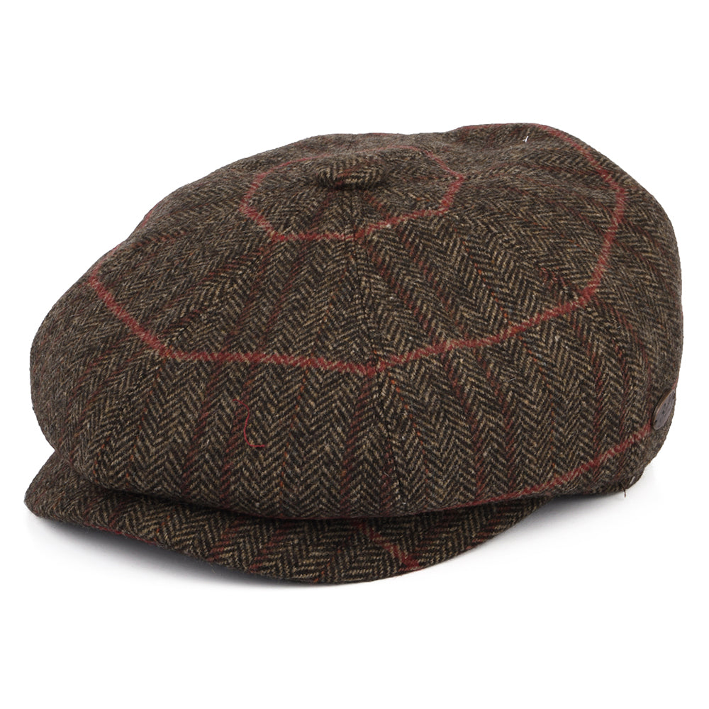 Gorra Newsboy Foster de mezcla de lana con orejeras de Bailey - Roble-Multi