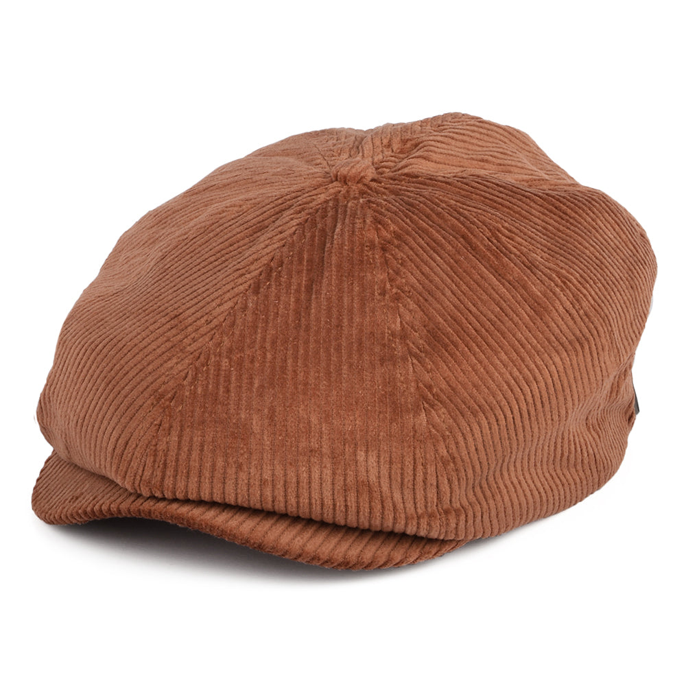 Gorra Newsboy Brood de pana de Brixton - Caramelo