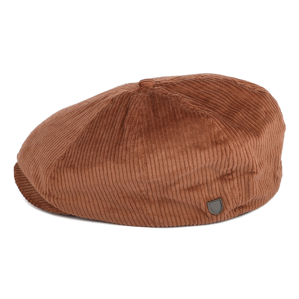 Gorra Newsboy Brood de pana de Brixton - Caramelo