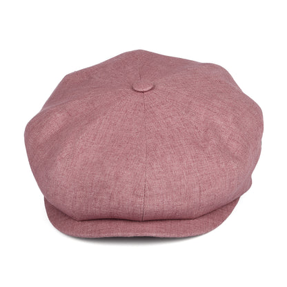 Gorra Newsboy de lino de City Sport - Rojo Lavado