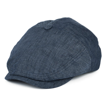 Gorra plana Will Kimmel de lino de Goorin - Azul Marino