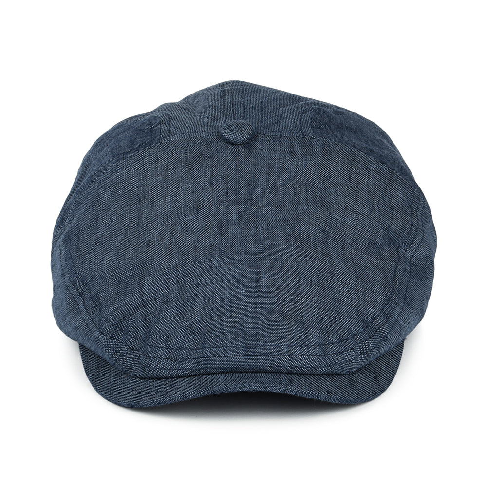Gorra plana Will Kimmel de lino de Goorin - Azul Marino
