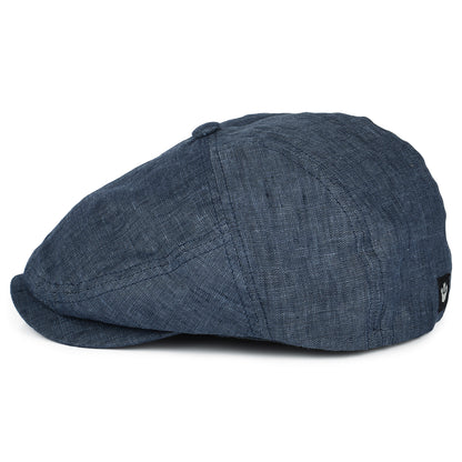 Gorra plana Will Kimmel de lino de Goorin - Azul Marino