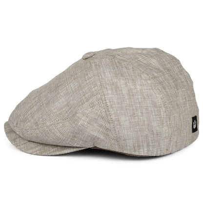 Gorra plana Will Kimmel de lino de Goorin - Marrón Claro