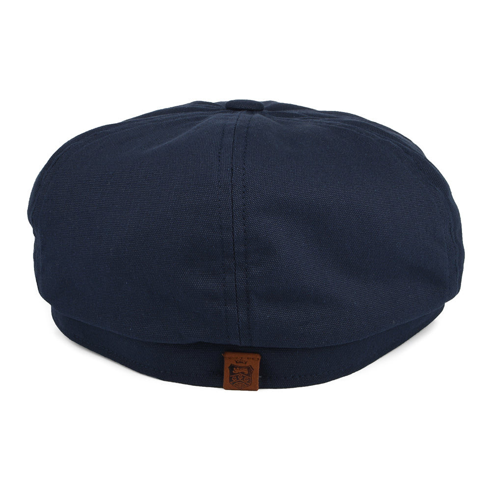 Gorra Newsboy Hudson de algodón de Failsworth - Azul Marino-Menta