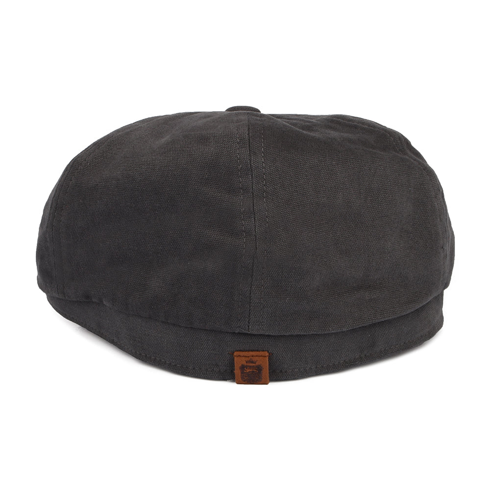 Gorra Newsboy Hudson de algodón de Failsworth - Antracita-Arcilla