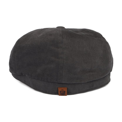 Gorra Newsboy Hudson de algodón de Failsworth - Antracita-Arcilla