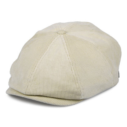 Gorra Newsboy Brood Lightweight X Snap de pana de Brixton - Blanco Roto