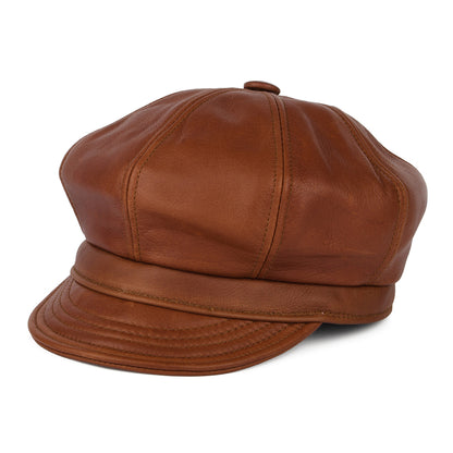 Gorra Spitfire Vintage de piel de New York Hat Company - Marrón