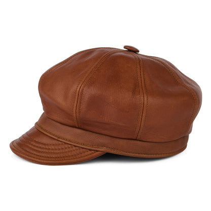 Gorra Spitfire Vintage de piel de New York Hat Company - Marrón