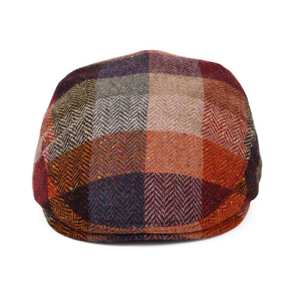 Gorra plana de Tweed Donegal con patrón de espiga de City Sport - Multicolor