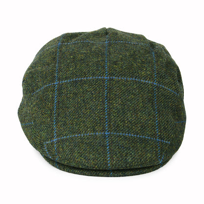Gorra plana Impermeable a cuadros de Failsworth - Oliva-Azul