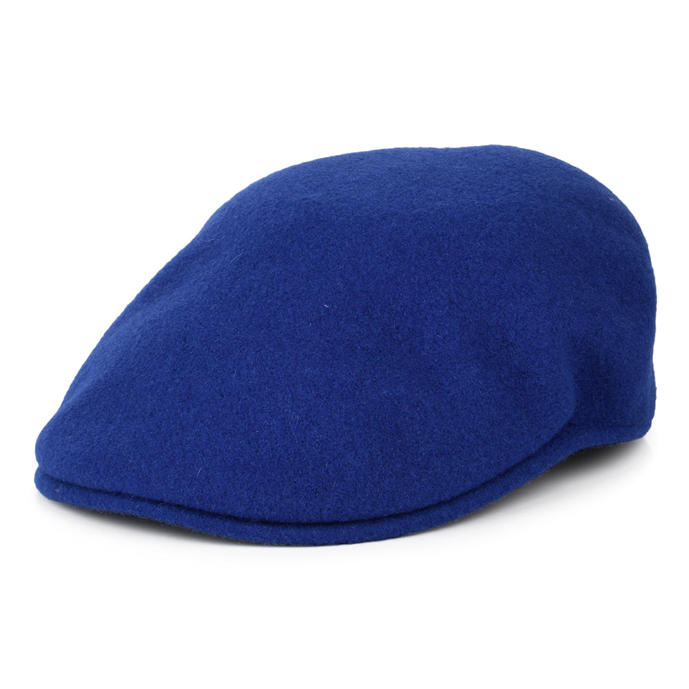 Gorra plana 504 de lana de Kangol - Azul Medio