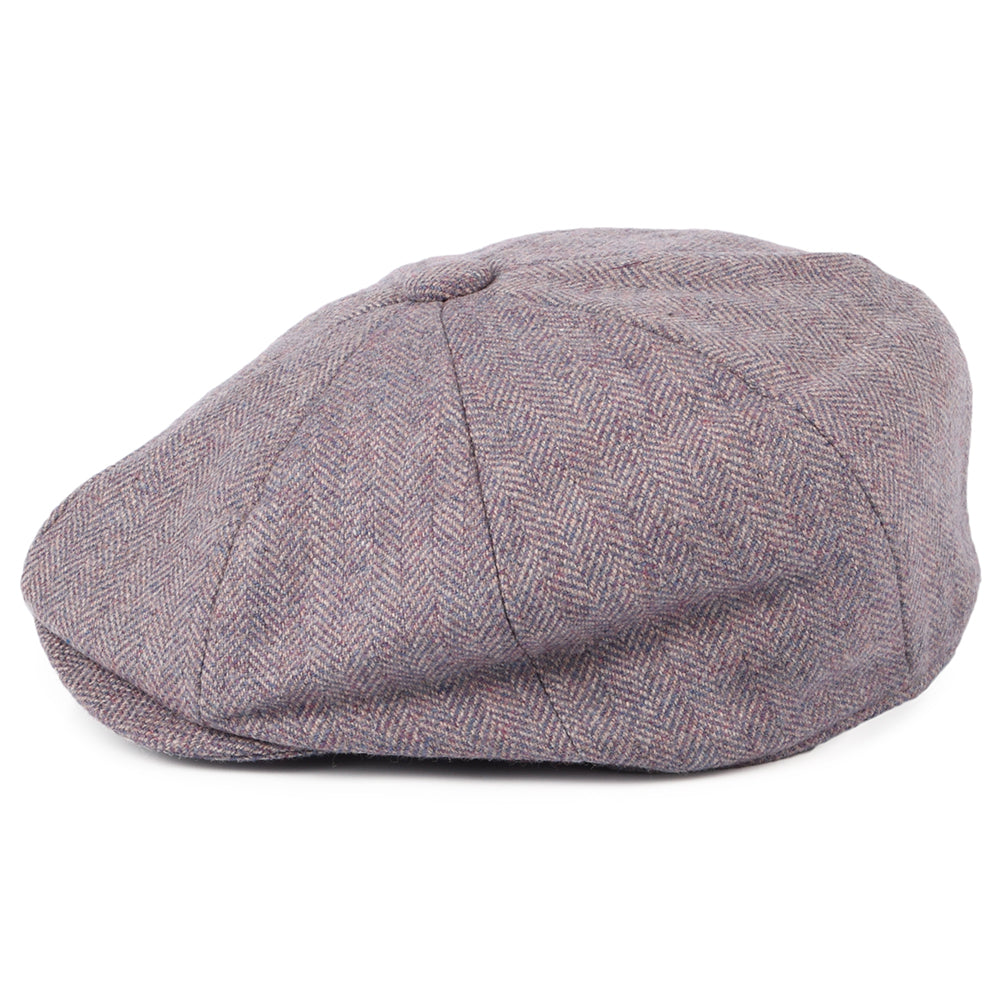 Gorra Newsboy 8 Piece de Lovat Teviot Tweed de Christys - Morado Claro