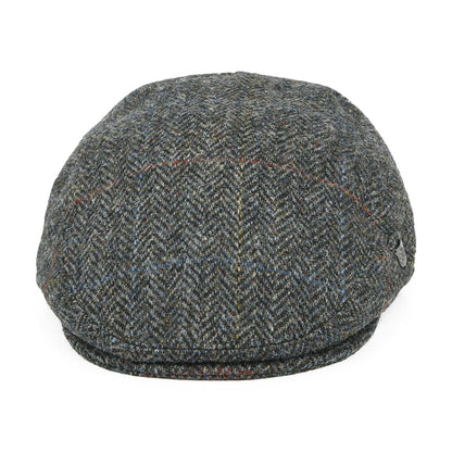 Gorra plana Stornoway de HARRIS TWEED diseño de espiga de Failsworth - Mezcla de grises
