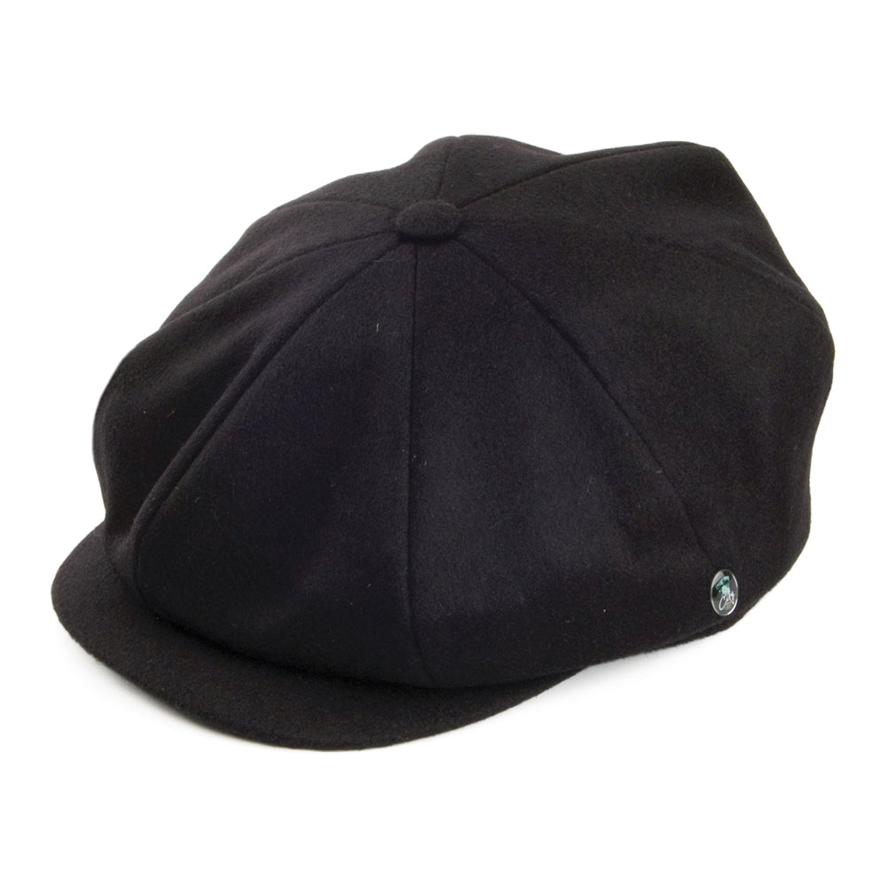 Gorra Newsboy de lana Loden de City Sport - Negro