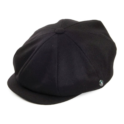 Gorra Newsboy de lana Loden de City Sport - Negro