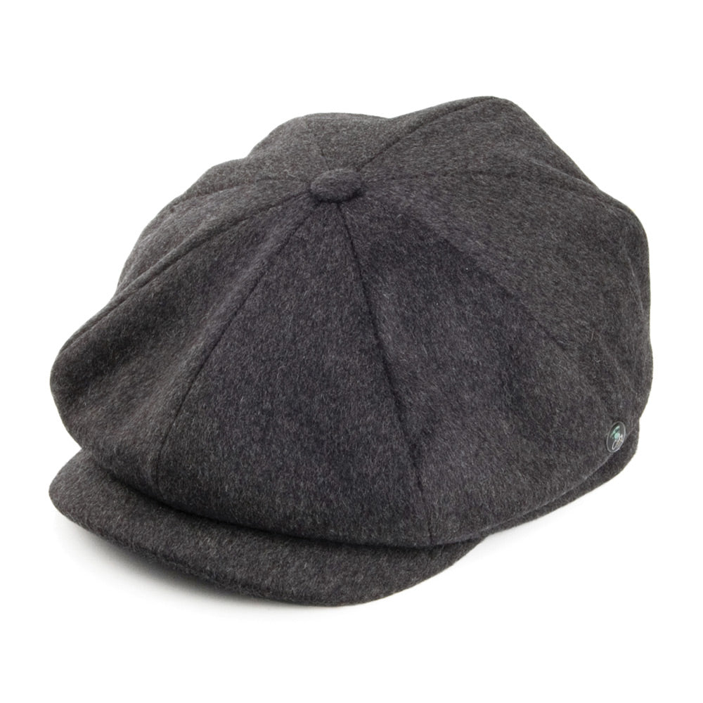 Gorra Newsboy de lana Loden de City Sport - Gris