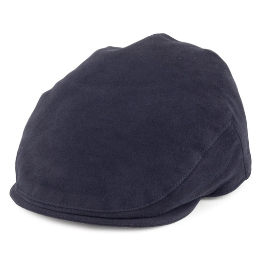 Gorra plana de tela suave de algodón de Christys Hats - Azul Marino