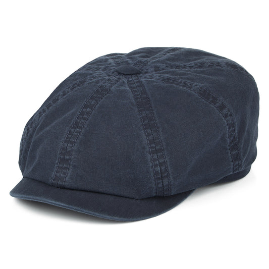 Gorra Newsboy Hatteras algodón orgánico de Stetson Hats - Azul Marino