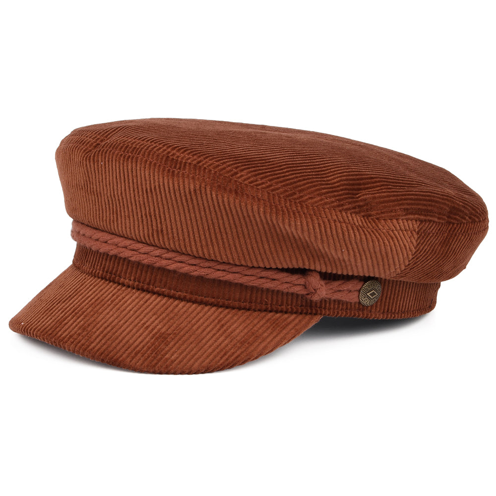 Gorra marinera de pana de Brixton - Ocre