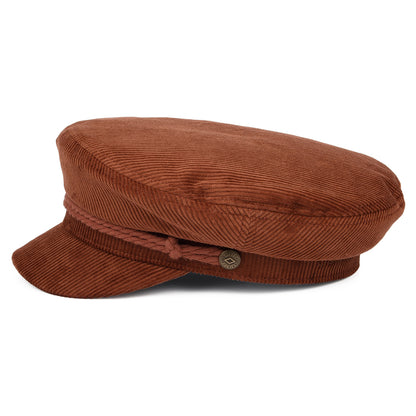 Gorra marinera de pana de Brixton - Ocre